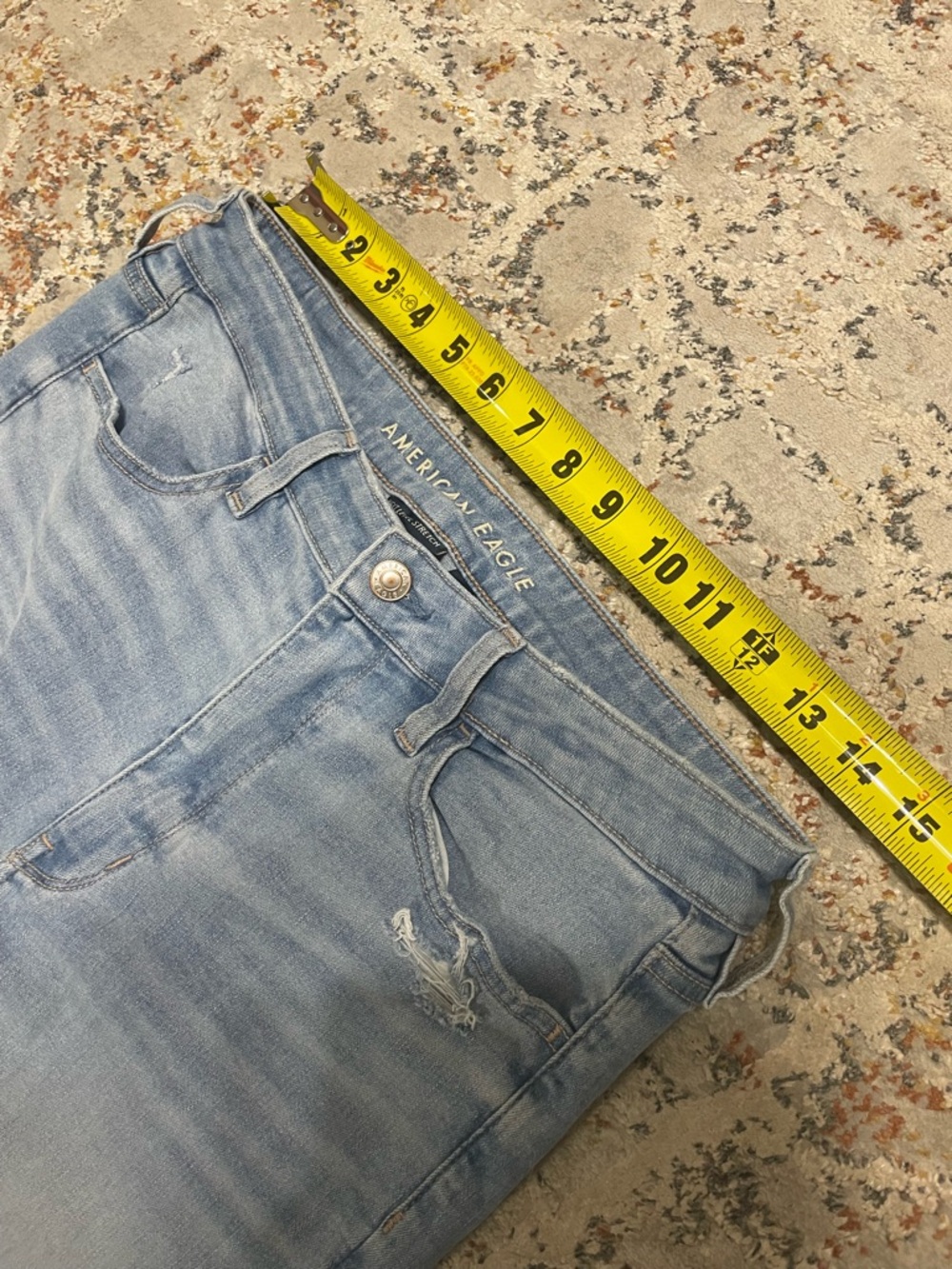American eagle super high rise jeggings size 12 short - Picture 5 of 7